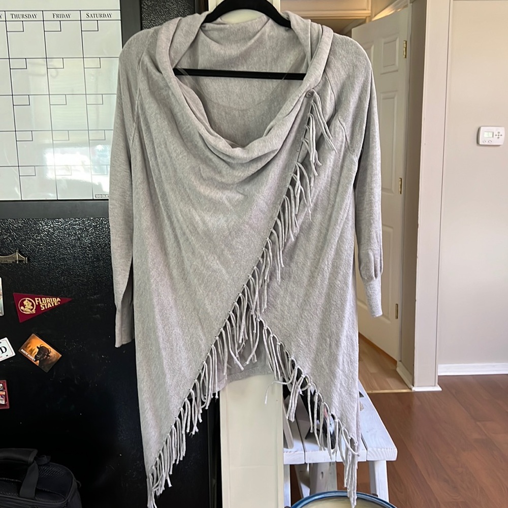 Cross over sweater